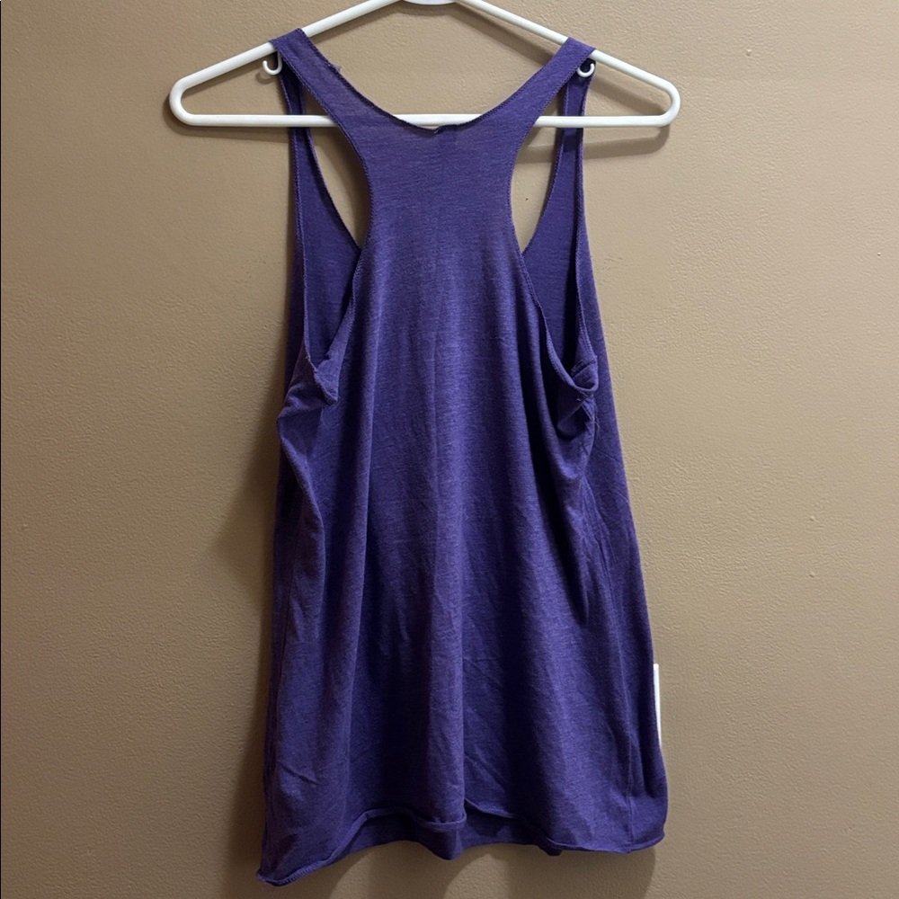 Purple Tank Top with Bunny Graphic - Picture 3 of 3